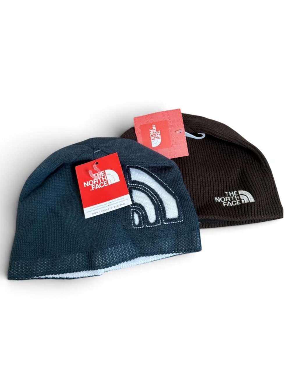 The NOrth Face Beanies (2-acpk) - OS - Brown and Ink Blue